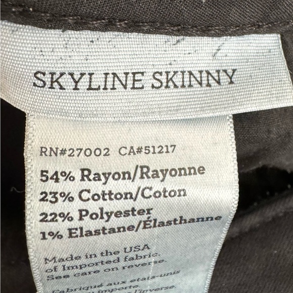 Paige Skyline Skinny- Black Shadow - Picture 4 of 12